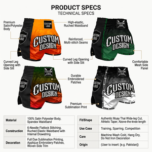 Pantalones Cortos de Boxeo para Hombre de Satén Premium, Transpirables, con Aberturas Laterales de Malla, 180g, Logotipo Personalizado Impreso por Transferencia de Calor, OEM, 3D, Ajuste Regular para Todas las Estaciones - Product Image 6