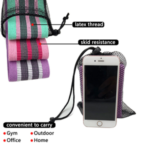 Hip Resistance <b>Bands</b> Set Light Resistance Nylon Loop <b>Bands</b> for Fitness Training with Mesh Bag Adults Exercise Equipment - Product Image 3