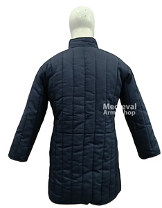 Handmade Medieval Black Gambeson Full Sleeve Long Cotton Padded Armor Coat Reenactment <b>Jacket</b> Halloween <b>Christmas</b> Ester Costume - Product Image 4
