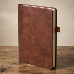 Libreta Aurelux A5 Premium con Cubierta de Cuero PU, Encuadernación Cosida, Presilla para Bolígrafo, Multicolor, Agenda Diaria para Oficina y Negocios, Personalizable - Product Image 3