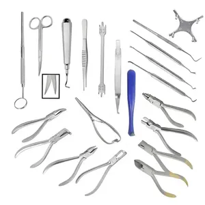 Juego de 23 Instrumentos Dentales de Ortodoncia de Acero Inoxidable, Herramientas para Colocación de Composite, Reutilizables y Autoclavables - Product Image 5