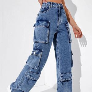 Pantalones Cargo lavados con ácido unisex con bordado personalizado, cómodos pantalones utilitarios de moda para exteriores y ropa informal - Product Image 3