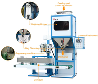 Machine d'emballage de riz semi-automatique de 5 à 25 kg avec système de pesage et d'ensachage