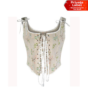 ODM Wholesale Women Corset Set Custom Label Waist Shaper Factory Customized Brand Logo Women Core Set Blank Lingerie Bustier - Product Image 1