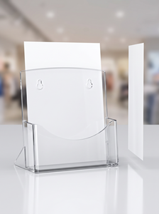Expositor de Acrílico Transparente Ecológico Premium 2026 para Folletos A5, Personalizable, para Publicidad y Comercio Minorista - Product Image 2