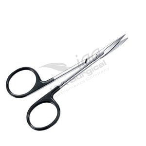 Tijeras Iris Profesionales con Recubrimiento Negro STR CVD, Acero Inoxidable Premium, Instrumentos de Precisión de Alta Calidad para Cirugía Plástica - Product Image 2