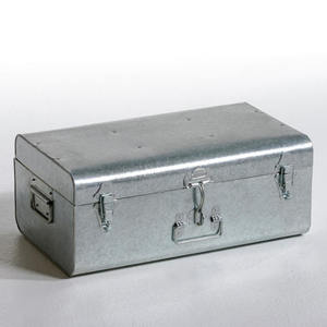 New Design Modern Style <b>Metal</b> <b>Trunk</b> <b>Storage</b> Box For Cloths & Jewelry Use Lightweight Strong <b>Trunk</b> Box For Home Use With Lock - Product Image 5