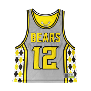 Tenues de football américain réversibles, ensembles d'uniformes de lacrosse, vêtements de sport de haute qualité, vente en gros, maillots de lacrosse imprimés par sublimation - Product Image 3