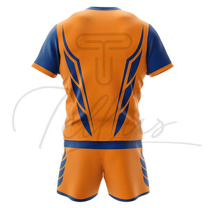 2026 New Design Plus <b>Size</b> Adult Rugby <b>Football</b> Uniform Breathable Short Sleeve Quick Dry Set with Heat-Transfer Printing - Product Image 2