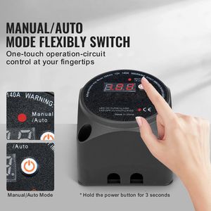 Kit d'isolation de batterie double pour systèmes électriques de camping-car 12V 140A avec modes manuel et automatique, écran LCD VSR - Product Image 2