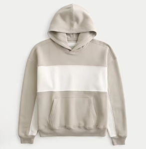 Sudadera con capucha de bloques de color para hombre – Sudadera informal estilo streetwear con bolsillo canguro - Product Image 3