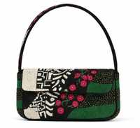 Sac à bandoulière mini pour femme en patchwork perlé, style bohème ethnique, fermeture à rabat brodée, toutes saisons