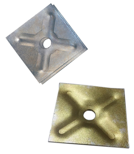 Plaque de fixation en acier style industriel pour tirant fileté 15/16 mm, capacité de charge 90 KN, norme DIN-18216, pour échafaudage et coffrage - Product Image 5