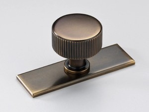 Knob With Back <b>Plate</b> Brush Nickel Customizable With Passage Privacy Bar <b>Door</b> Furniture - Product Image 5