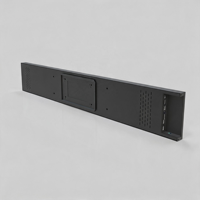 Écran LED en tissu SEG personnalisé en forme de bande longue, écran LCD extensible pour étagère, affichage vidéo en bande pour magasin d'électronique, supermarché
