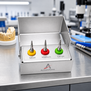 ARMANDIOUS INDUSTRIES 3-Piece Dental Conical Bone Expander <b>Screw</b> Set — <b>Small</b> Medium Large - Product Image 5