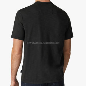 Camiseta de Cuello Redondo para Hombre, 100% Algodón Jersey, Camisetas de Manga Corta, Camiseta de Verano para Hombre, Ropa Masculina al por Mayor - Product Image 5