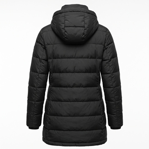 Abrigo Acolchado de Invierno para Mujer con Capucha Desmontable, Abrigo Casual Cálido y Versátil, Fabricación OEM/ODM, Logotipo Personalizado, MOQ Bajo - Product Image 2