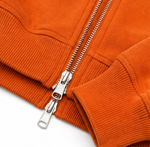 Sudadera con capucha premium con cremallera completa, de algodón y felpa, corte oversize personalizado, ropa streetwear - Product Image 5