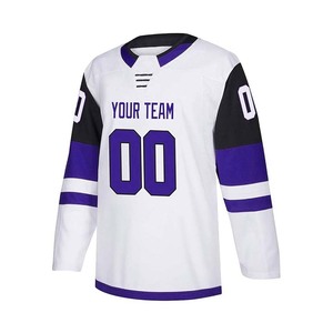 Camiseta clásica de hockey sobre hielo, uniforme deportivo de malla transpirable, camisa de patinaje de manga larga diseñada para prácticas y sesiones de deportes de equipo. - Product Image 2
