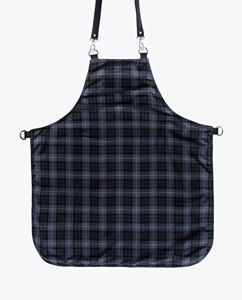 Tablier de coiffure professionnel en toile avec poches en cuir, bretelles réglables, design dos croisé pour barbiers - Product Image 6