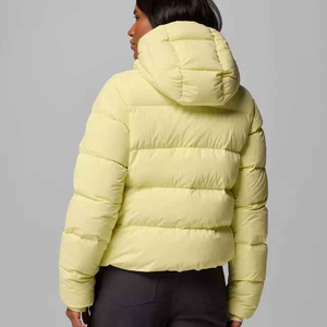 New Fashion Women's Winter Knitted Breathable <b>Puffer</b> Parka Padded Bubble <b>Cropped</b> <b>Jacket</b> Plus Size Warm Coat Casual Ladies - Product Image 2
