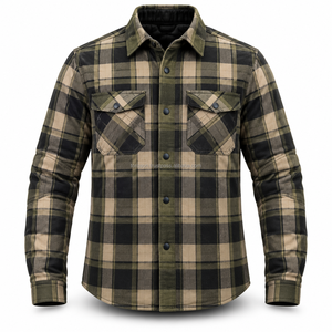 High Quality Motorbike <b>Flannel</b> Shirt With Kevlar Lining Durable Construction & Comfortable Fit For Riding Travel & Casual Wear - Product Image 5