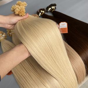 Couleur à la mode vietnamien Super Double dessiné Remy Extensions de cheveux cheveux bruts non transformés kératine cheveux à pointe plate droite kératine cheveux - Product Image 4