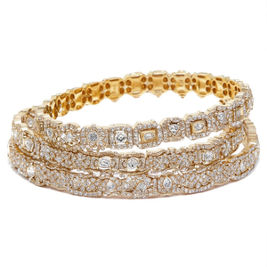 Sparkling Crystal Bracelets & <b>Bangles</b> <b>Set</b> 10575632MG_2.4 for Weddings & Festive Wear - Product Image 2