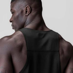 Débardeur de sport pour homme en coton biologique, sans manches, écologique, vêtements de fitness durables, vente en gros - Product Image 2