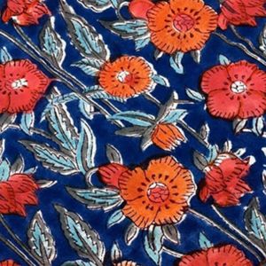 Tissu décoratif pour la maison en coton 100% pur, imprimé à la main à Jaipur, doux, style bohème indien, écologique, durable, lavable, teintures non toxiques - Product Image 2