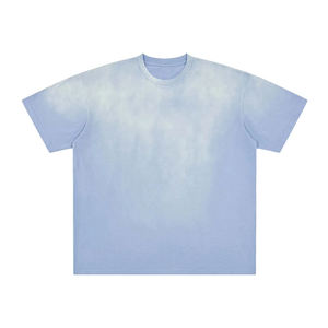 T-shirt en coton épais 300 g/m² pour homme, imprimé sur mesure, coupe oversize délavée à l'acide, coupe carrée avec bord côtelé, longueur courte, coupe ample - Product Image 6