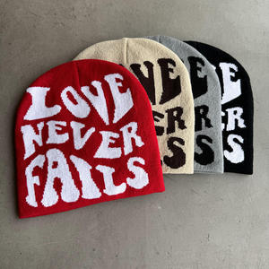 Gorros de Mohair de Alta Calidad al por Mayor con Logotipo Personalizado, Gorros de Mohair Afelpados para Invierno, Gorro de Punto con Letras - Product Image 1