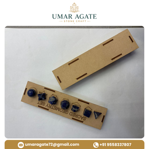 Ensemble de formes géométriques en Lapis Lazuli naturel, 20-25 mm, formes de cristaux géométriques polies, géométrie sacrée, vente en gros - Product Image 4