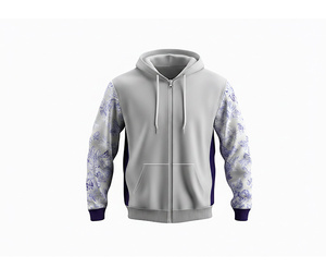 Sweat-shirt à capuche entièrement zippé en mélange de coton premium, vêtements de mode d'hiver pour hommes, femmes et jeunes, veste à capuche pour l'entraînement, vêtements de sport - Product Image 5