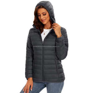 Chaqueta de invierno de algodón grueso personalizado para mujer, chaqueta acolchada de plumón, Parka, chaqueta impermeable a prueba de viento - Product Image 2