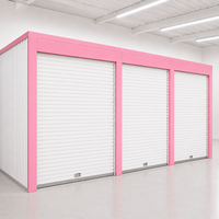 Système de stockage personnel en intérieur, portes à enroulement, unités de stockage modulaires en métal, entrepôt, unités de stockage personnelles, installations