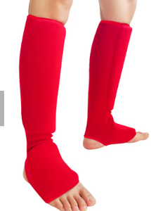 HAWK SPORTS INDUSTRIES Red Cotton Cloth <b>Leg</b> <b>Warmers</b> Pull Lightweight Keep Warm Function Adult Kickboxing Basic Protection Daily - Product Image 2