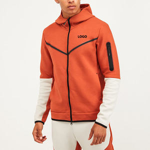 Custom Logo Fashion Streetwear Sports <b>Tracksuit</b> 100% Cotton Acid Wash Color Block Tech Fleece Sweatsuit Woven Full Zip Women - Product Image 6