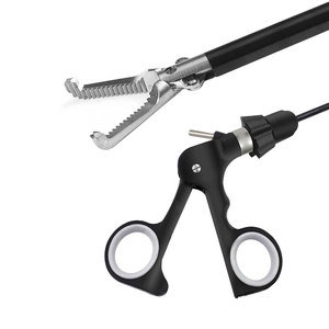 <b>Laparoscopic</b> Tissue Grasping Forceps 90 Degree Bent Jaw Reusable Endoscopic Surgical <b>Instrument</b> Manual Operation Class I - Product Image 1