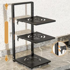 Étagère de rangement murale double niveau multifonction en fer durable pour cuisine, organisateur de qualité supérieure, vente directe d'usine en gros - Product Image 5