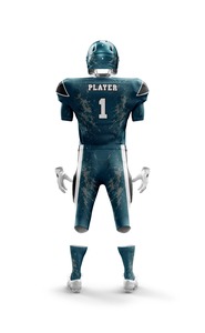 Conjunto de Uniforme de Fútbol Americano Personalizado, Sublimado, Cuello en V, Manga Corta, Absorbe la Humedad, para Hombre Adulto, Equipación del Equipo Broncos - Product Image 2