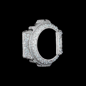 Boîtier de montre personnalisé serti de diamants GS-6900, design floral en grappe, boîtier de remplacement de luxe pour l'amélioration des montres haut de gamme - Product Image 2