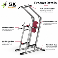 Machine de musculation polyvalente SK-L41 pour tractions, dips et levées de jambes – Station abdominale robuste en acier pour usage commercial en salle de sport et club de fitness