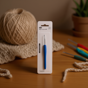 Uncinetto da 6 mm 138 mm con impugnatura morbida per lavorare a maglia e all'uncinetto - Product Image 2