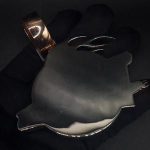 AMBER JEWELS Colgante de águila Detroit Lions T-300 con Moissanita Chapado en Rodio, Amuleto de Lujo Estilo Hip Hop con Diseño de Corona, Regalo Unisex - Product Image 5