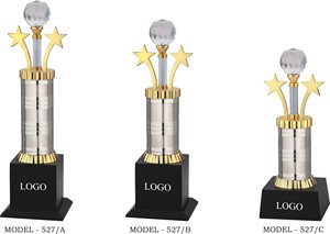 7.Elegant metal diamond trophy with premium finish. - Product Image 3