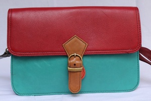 กระเป๋าถือหนังแท้แฟชั่นหลายสีกระเป๋าถือแบบสั้นสำหรับ100% กระเป๋าสะพายไหล่กระเป๋าสะพายข้างสายสะพายไหล่ที่จับสั้น - Product Image 2