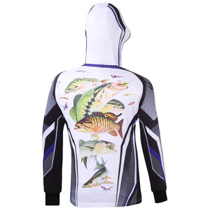 Chemise de pêche respirante et anti-humidité, vêtements de sport d'extérieur, fournisseur en gros, maillot de pêche à sublimation à manches longues - Product Image 6