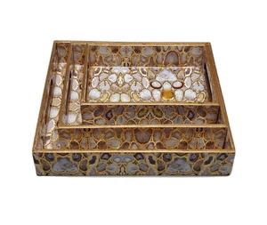 Plateau de service en MDF à prix d'usine, avec impression émaillée, artisanat naturel, personnalisé pour le thé, le petit-déjeuner, les aliments, l'hôtellerie - Product Image 2